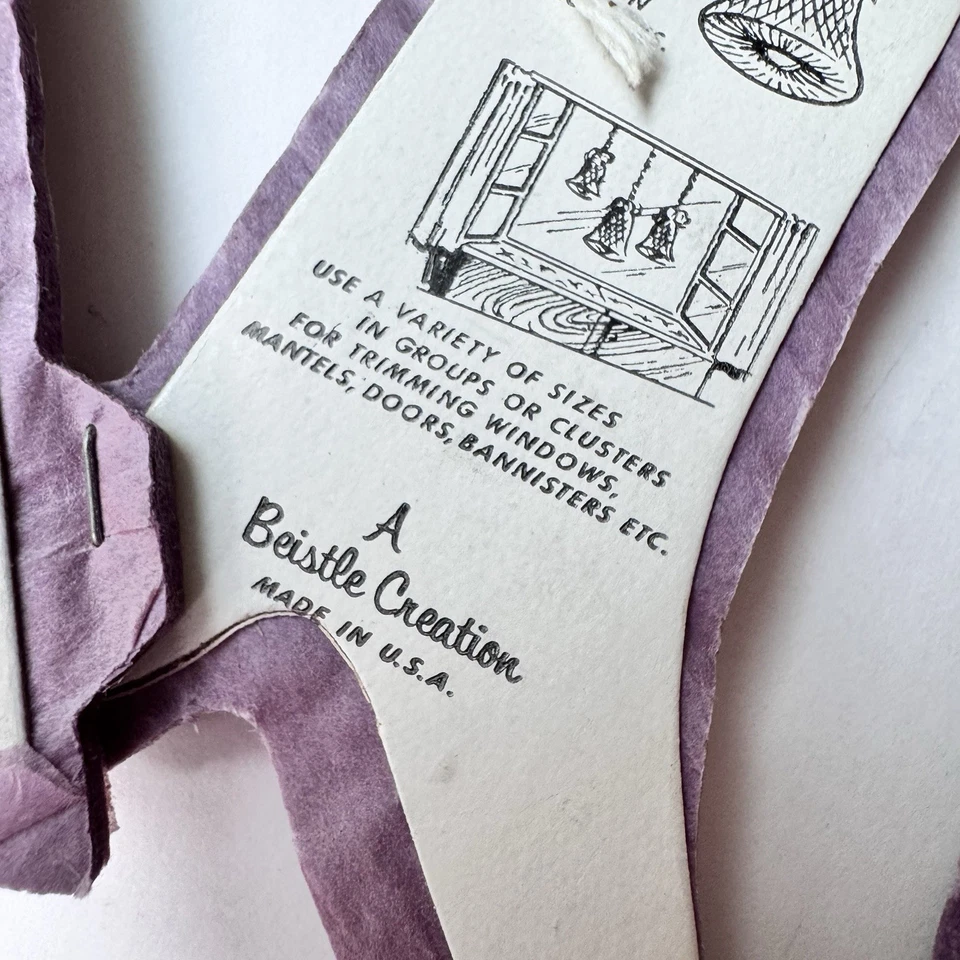 Vintage Beistle Wedding Bells Westminster Bells Purple Honeycomb Tissue Paper - Image 4 of 4