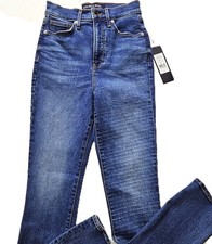 Veronica Beard Lydia High Rise Ultra Slim Jeans NWT Size 25 Onyx Stretch Denim
