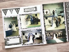 Purple Wedding Scrapbook Pages, Wedding Pages, Wedding Layouts, Purple Wedding