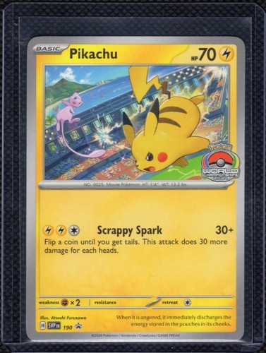 Pikachu Promo SV: Scarlet & Violet Promo Cards 190 NM Pokémon