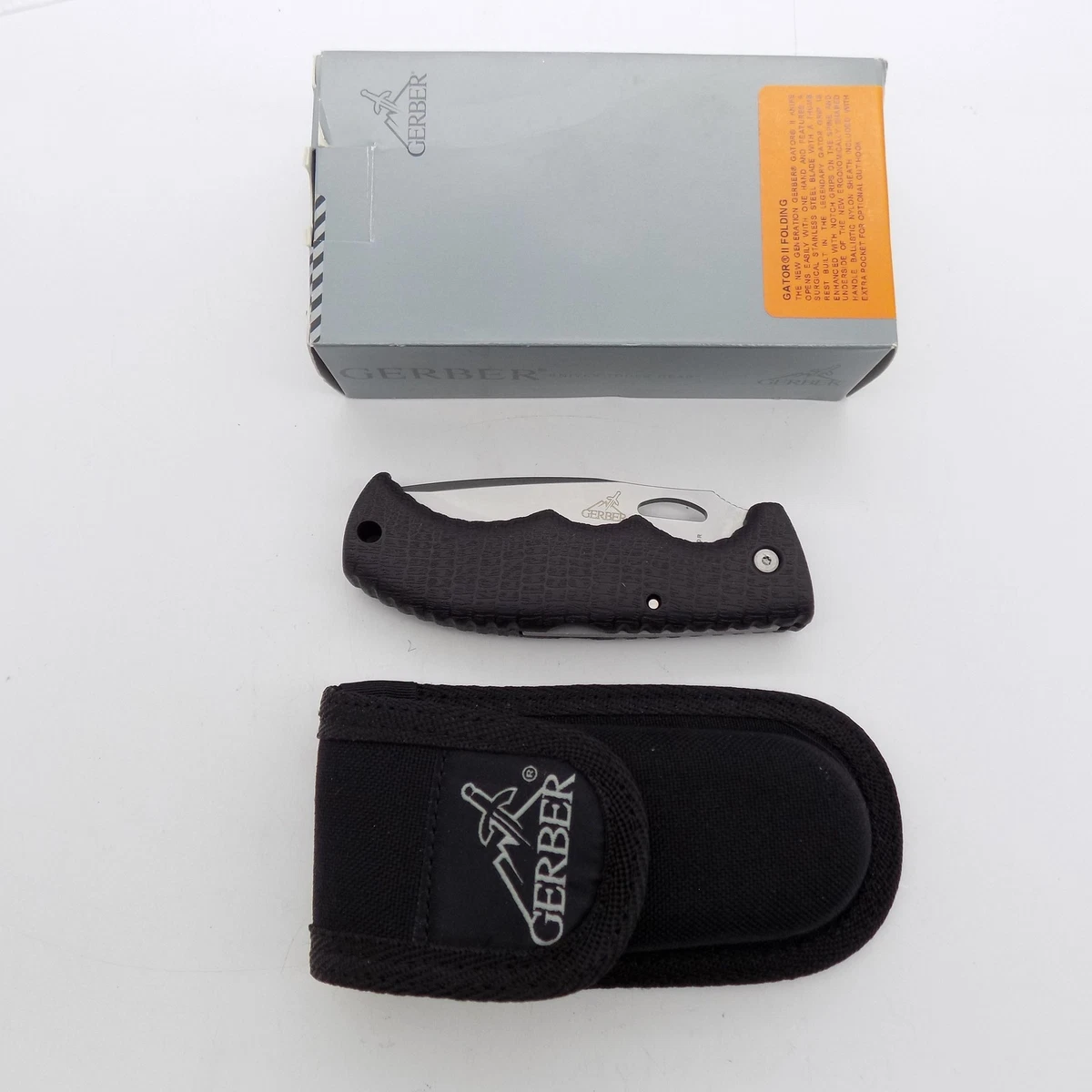 ガーバー Folding Sportsman Drop point ケース付き Gerber Drop Point Collectible Modern Factory Manufactured Folding