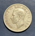 1949 Canada King George VI "MOOSE / Caribou" SILVER Quarter Coin 80% AG: 20% CU