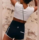 Free People Island Time Shorts in Black Combo SMALL