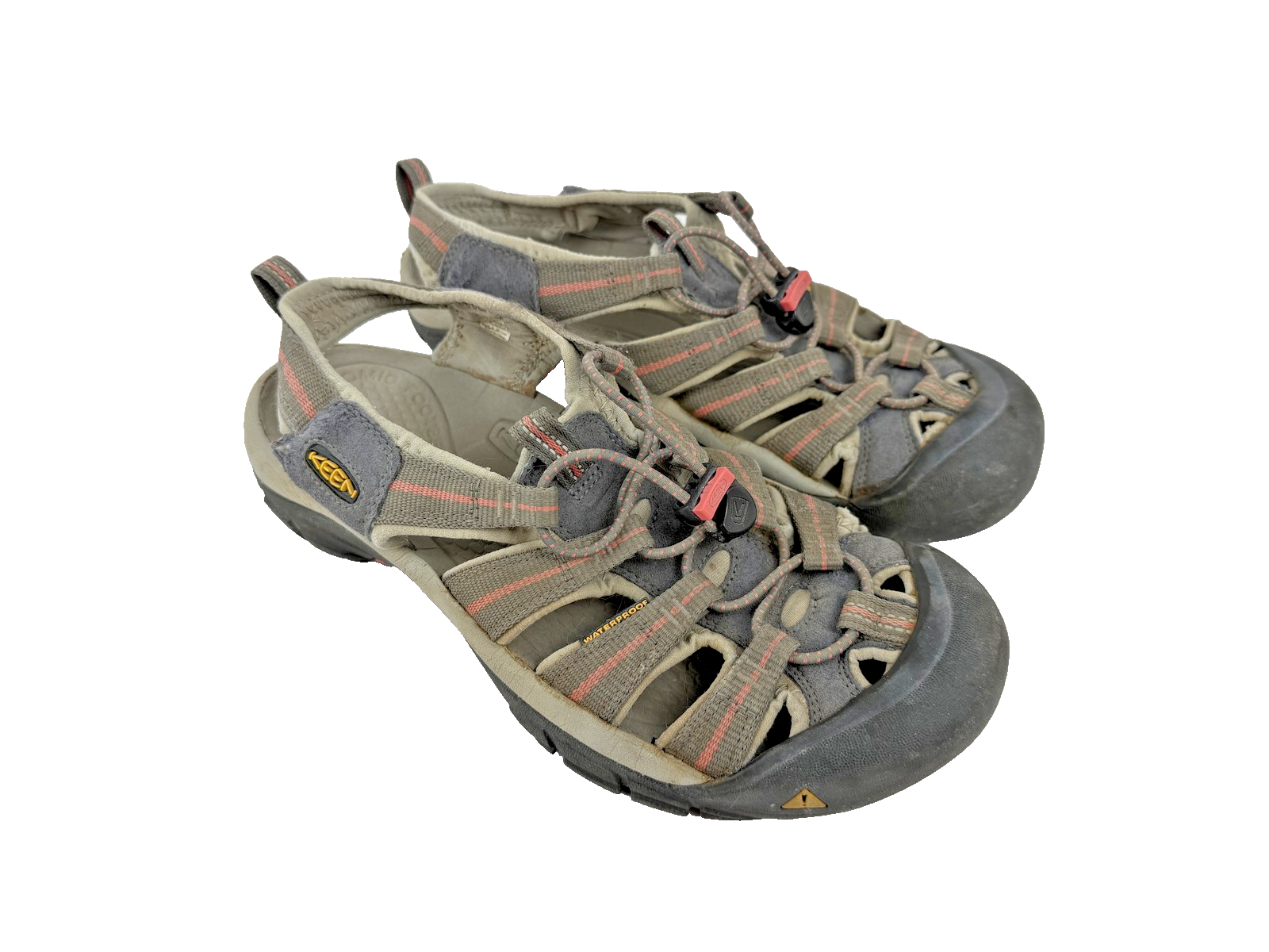 Scarpe KEEN Newport H2 donna taglia 7 grigio rosa impermeabili escursionismo sport sandali