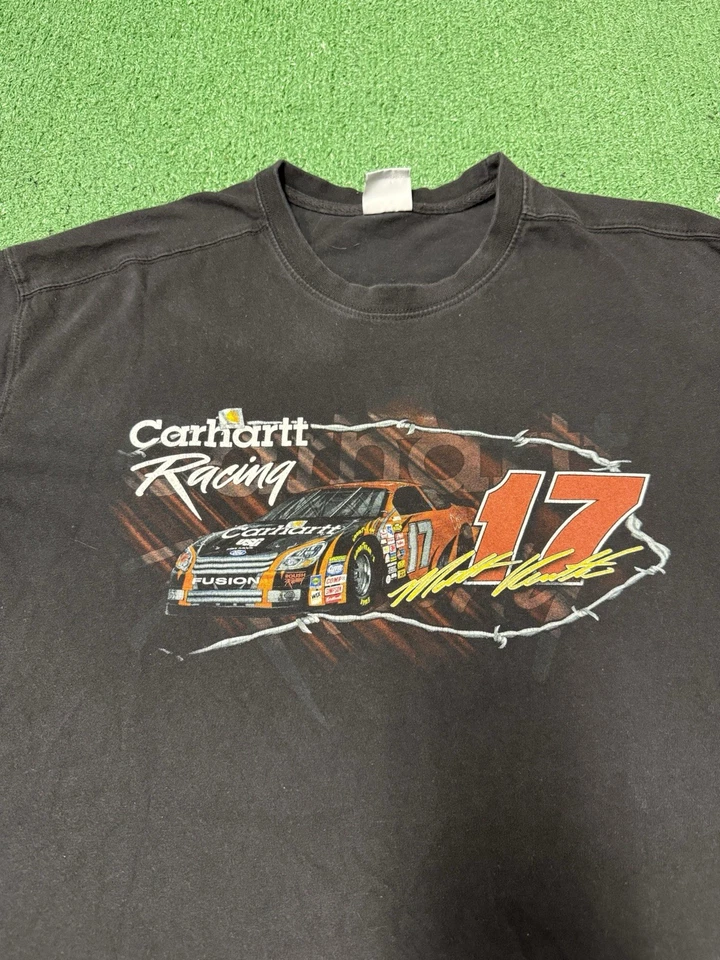 Camisa de Colección Carhartt Racing Matt Kenseth Para Hombre Talla Grande Negra Coche de Carreras Y2K Foto 4 de 4