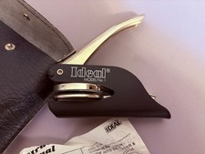 Ideal Model 1 Handheld Embossing Seal Press w Pouch Replaceable Die