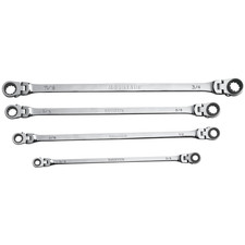 Mountain Rf7 Sae Reversible Double Raised Box Ratcheting Wrench Set Universal S