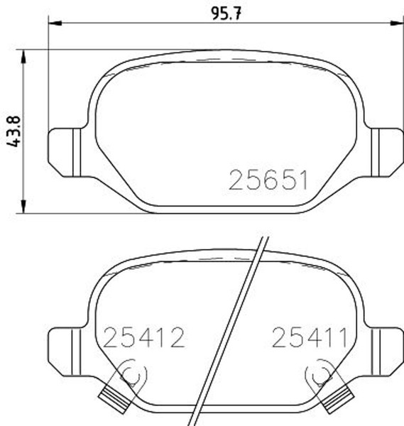 Hella Pagid Bremsbelagsatz Scheibenbremse 8DB 355 020-751 FüR Fiat Panda VAN 4X4-image