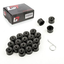 20x Radschrauben Abdeckkappen Radmuttern 17 mm schwarz matt für SUBARU