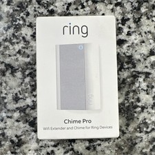 Ring Chime Pro Wi Fi Chime Extender, White, Nightlight, In Home Alerts