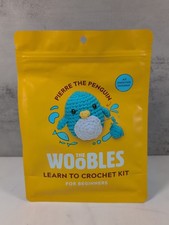 Woobles Pierre the Penguin Blue Learn to Crochet Kit NEW