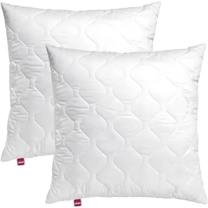 Oreiller mémoire de forme Abeil 60x60cm avec housse matelassée anti-transpiration