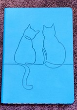 Flame Tree Notebook Flame Tree Journal Cat Motif Moleskin 6x9 NEW