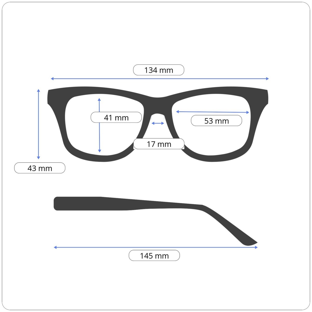 Gap Vgp008 Crystal Authentic Eyeglasses 53-17-145 Gap VGP506 Gunmetal Rectangle Eyeglasses - Samsclub.com main image 4