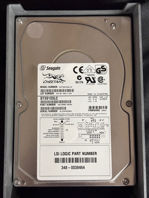 ST39103LC - 9L9006-069  9.1GB SCSI Disk Drive - LSI PN 348-0038464