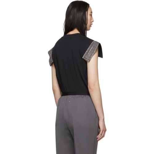 Christopher Kane Women's Black Crystal T-Shirt size Small $405 - Picture 5 of 14