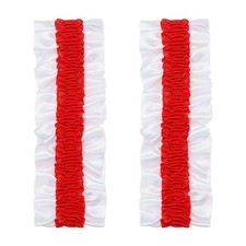 Armband Garter 2pcs Anti-Slip Sleeve Garter Shirt Sleeve Holder Red on White