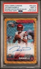 2024 Topps Chrome Jayden Daniels Gold Wave RC /50 Auto - PSA 9 AUTO 10 ON CARD
