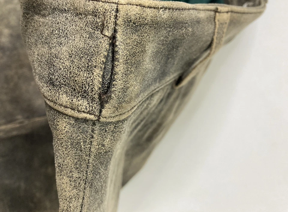 VINTAGE Tommy Hilfiger Leather Skirt Women Size 4 Brown Y2K - Image 4 of 4