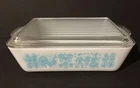 VINTAGE PYREX AMISH BUTTERPRINT 1 1/2 qt CASSEROLE DISH W/ LID 0503