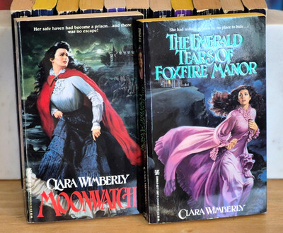 Zebra Clara Wimberly Gothic Romance 1st Printing PB Lot x2, Moonwatch, Emerald