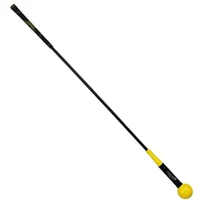  Golf Swing Training Aid Golf Swing Trainer Golf Practice Warm Yellow, 48-inch