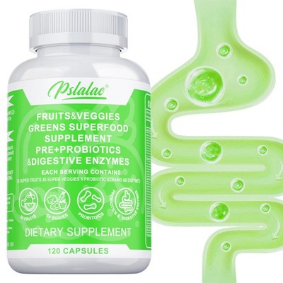 Fruits & Veggies Greens Superfood Supplement Pre +Probiotics & Digestive Enzymes