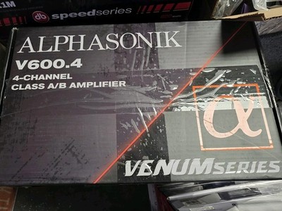 Alphasonik Venum Series V600.4 4-Channel 1200W Max Power Car Audio Amplifier