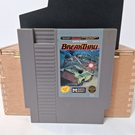 Nintendo NES Breakthru Authentic Game Cartridge 1987 Tested + Sleeve