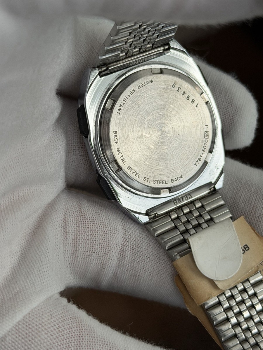 NOS Rare Vintage Alba Alarm Chrono Game Y761-5010 Digital Sports
