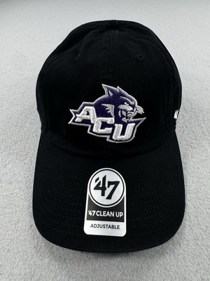 #ad Abilene Christian Wildcats ACU 47 Clean Up Adjustable Hat Black OSFA $29.99