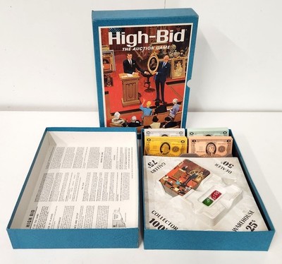 Vintage 1965 High-Bid: Das Auktionsspiel Bücherregalspiel, vollständig, 3M