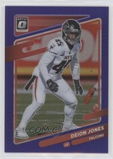 2021 Panini Donruss Optic Purple Prizm 20/50 Deion Jones #155 0q60