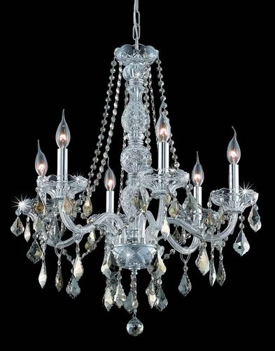 Elegant Lighting V7856D24C-GT/RC Verona Mini Chandelier Chrome - Picture 3 of 3