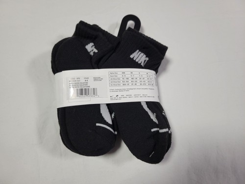 NIKE Brand Boys Socks Ankle -Cushioned Breathable Dri Fit 6 Prs SZ 7C-10C - Picture 6 of 8