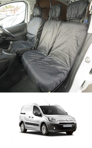 Xtremeauto Tailored Front Seat Covers – Citroen Berlingo 2020+ – Black, 3-Seat Front Bench, RHD Only