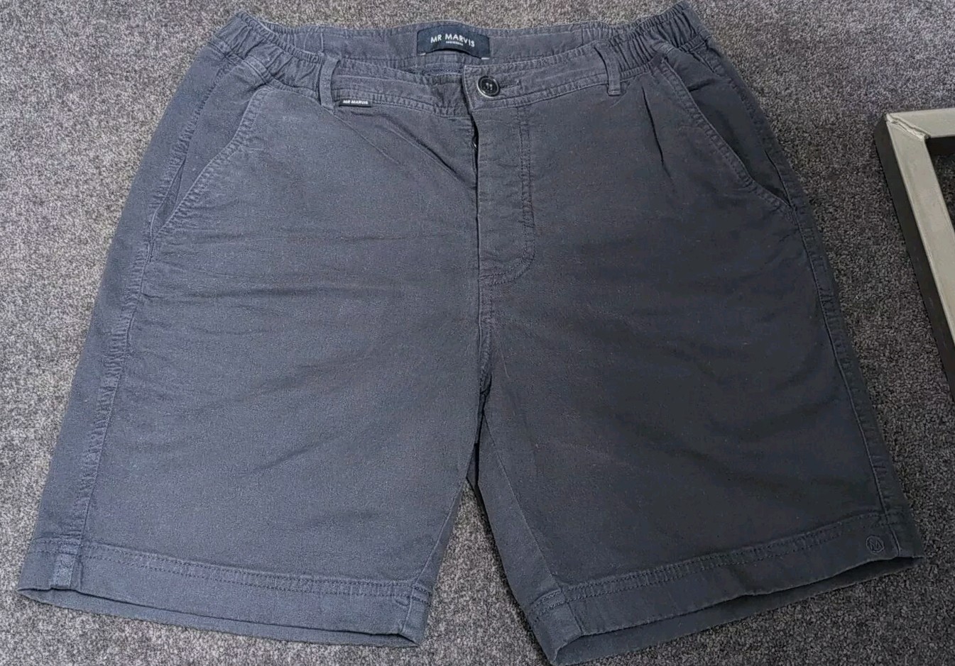 MEN'S MR MARVIS NAVY BLUE CHINO SHORTS, "THE COSMICS" SIZE SMALL (S)