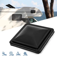 14"X14" RV Replacement Roof Vent Cover Black Camper (Trailer) Vent Cover