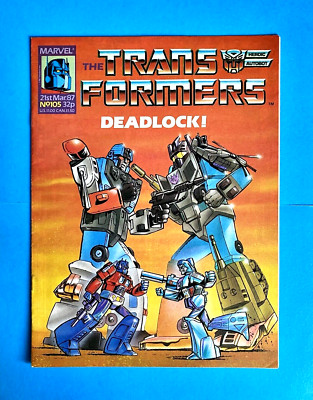 TRANSFORMERS #105 (VOL 1)  MARVEL UK COMIC  21st MAR 1987  VG  1ST PRINT