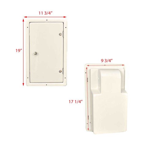 SSi Boat Head Storage Box | Toilet Paper / Towel Rod Off White Plastic - Bild 5 von 6