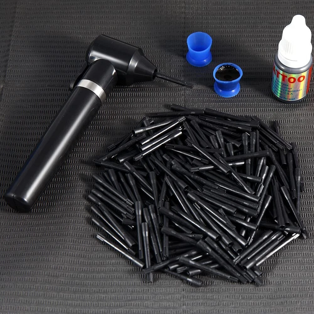 Tattoo Ink Mixer Tattoo Pigment Mixer Machine with 100Pcs Mixing Sticks Eyebrows image 9