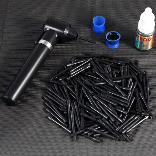 Tattoo Ink Mixer Tattoo Pigment Mixer Machine with 100Pcs Mixing Sticks Eyebrows image 9