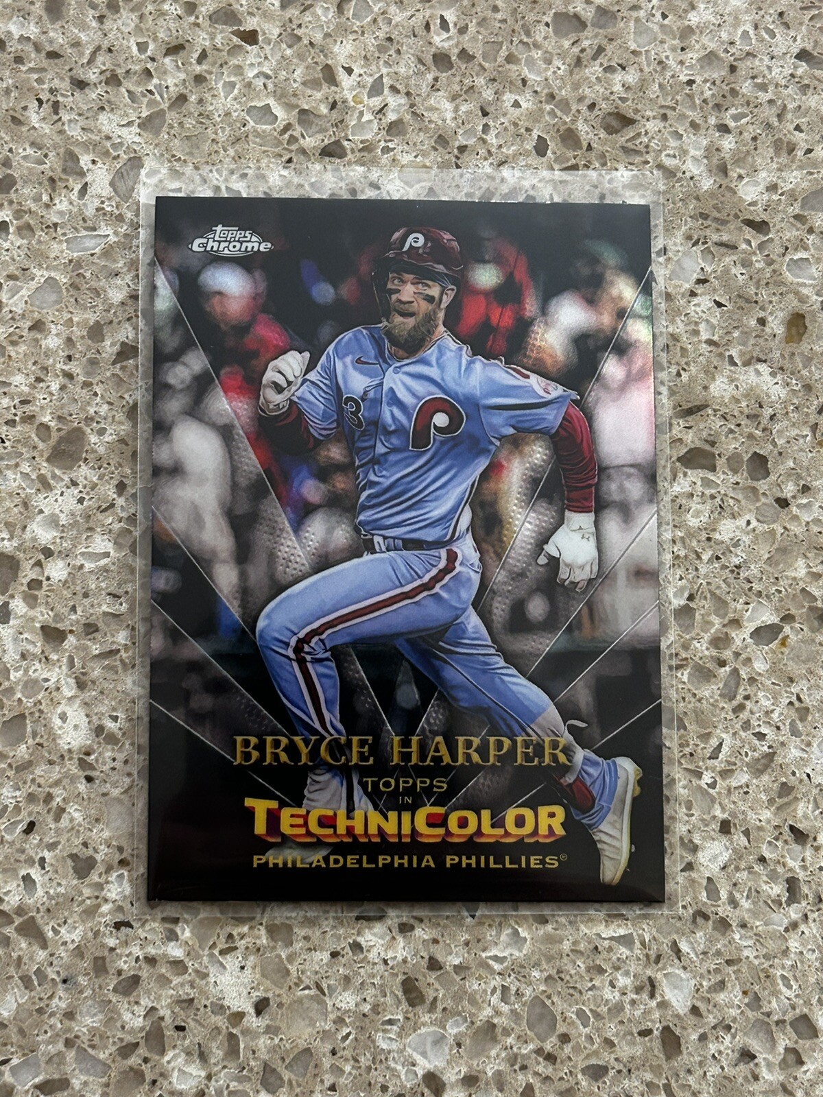 2023 Bryce Harper Topps Chrome Technicolor Refractor  Phillies #TT-24