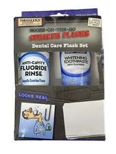 Stealth Flask Booze On The Go Dental Care Flask Set Smuggler Set Toothpaste NIB