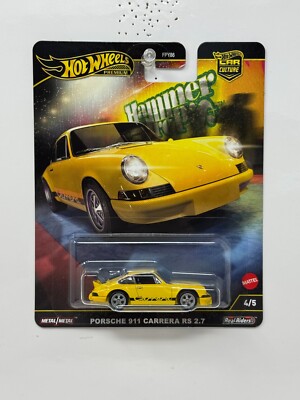 Hot Wheels Premium Hammer Drops Porsche 911 Carrera RS 2.7 1:64