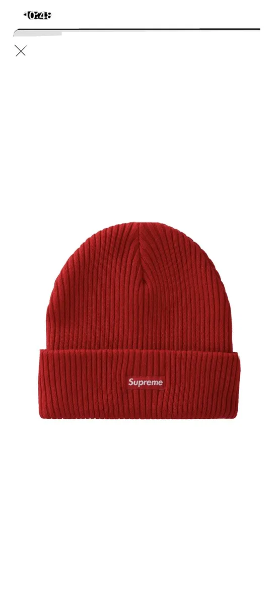Supreme Wide Rib Beanie Red FW20 * Confirmed Order *