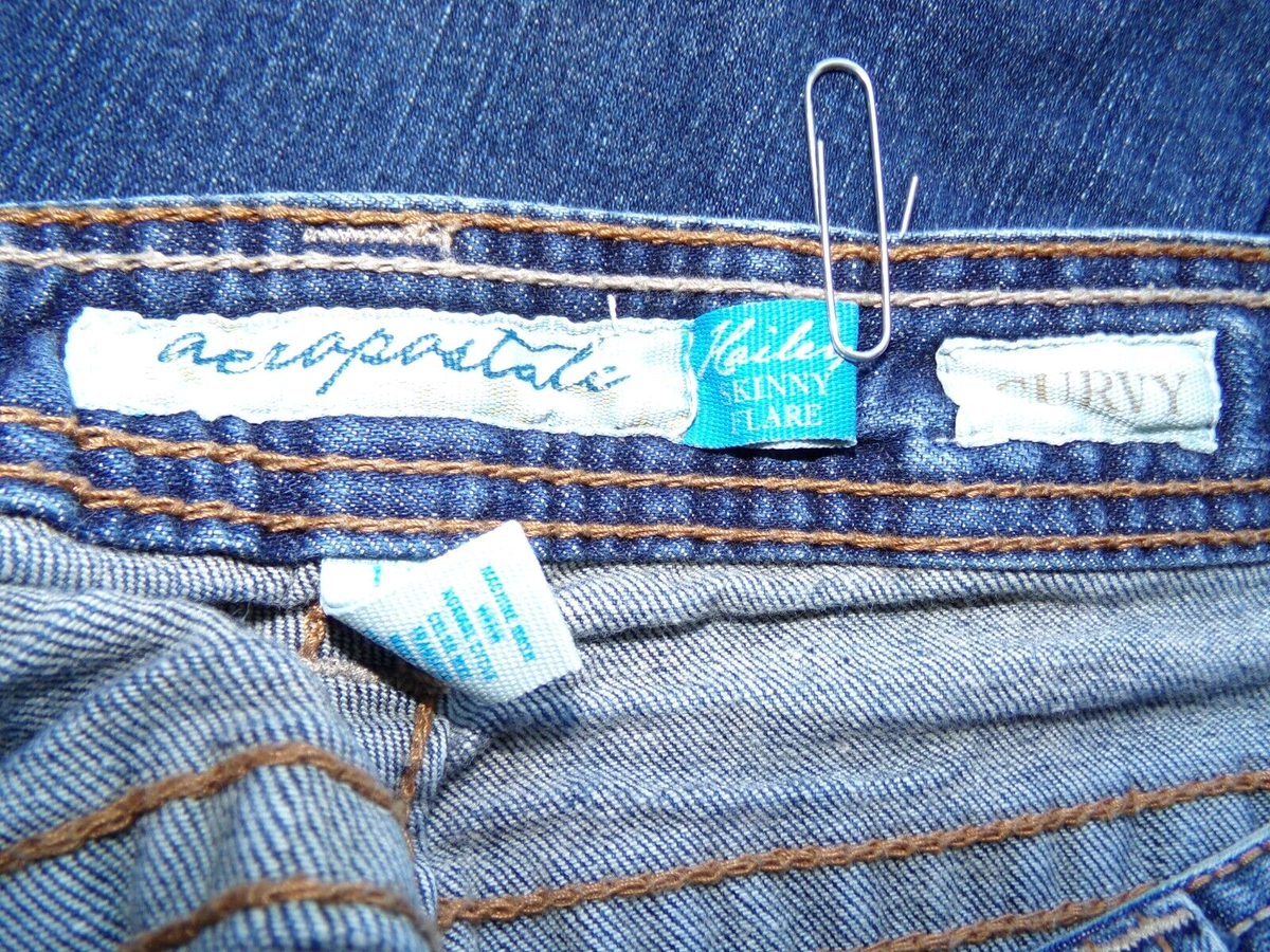 Jeans Hailey Skinny Flare Curvy Aeropostale - Taille 1/2 Short - Occasion Très Bon état - Coupe évasée Ajustée