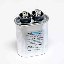 Supco Capacitor Oval Run 10 uf mfd 370/440 Volts for HVAC Motors
