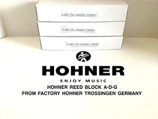 HOHNER REED BLOCKS TREBLE ( A-D-G ) CORONA II FROM FACTORY HOHNER.