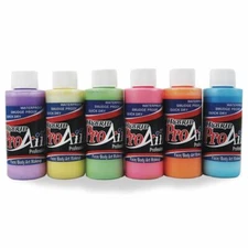 ProAiir Water Resistant Airbrush/Body Paint Makeup Unicorn Pastel Colors, 2oz Bo